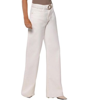  High Rise Phoenix Wide Leg Pant in White