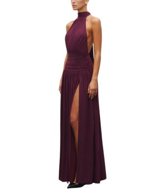  The Halter Slit Gown