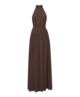  The Halter Slit Gown