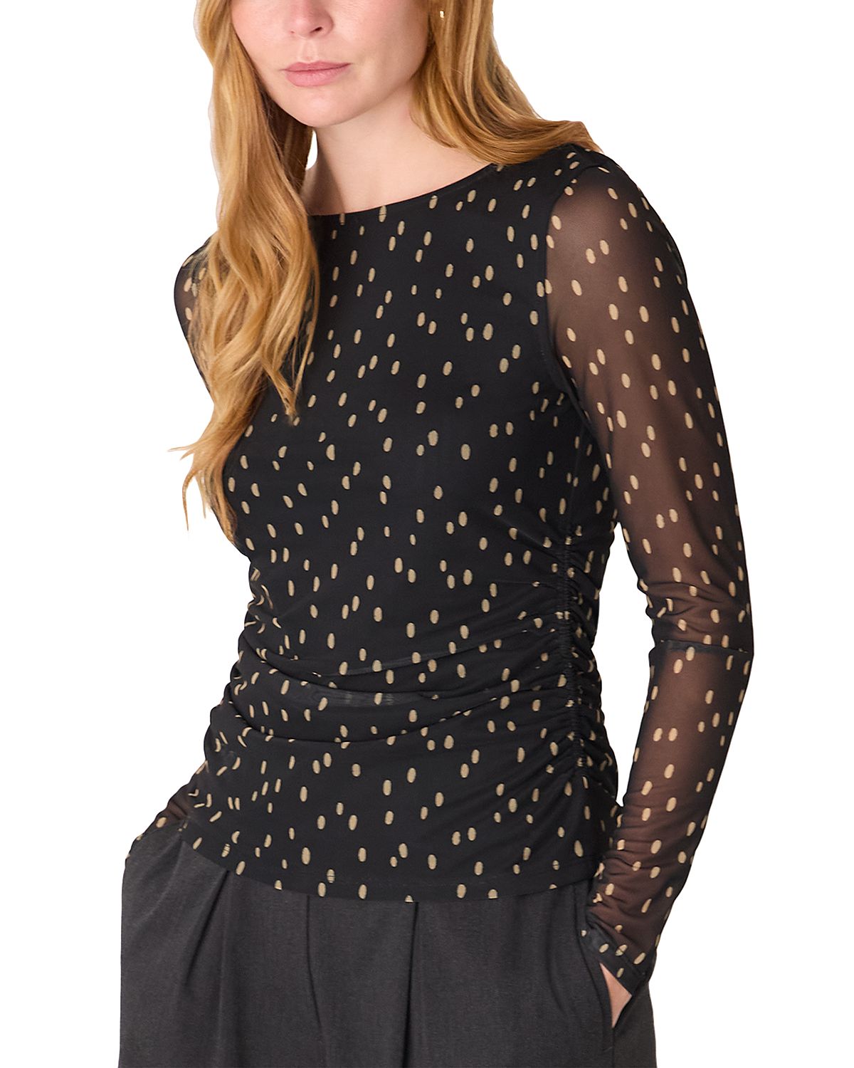 Whistles Mesh Top