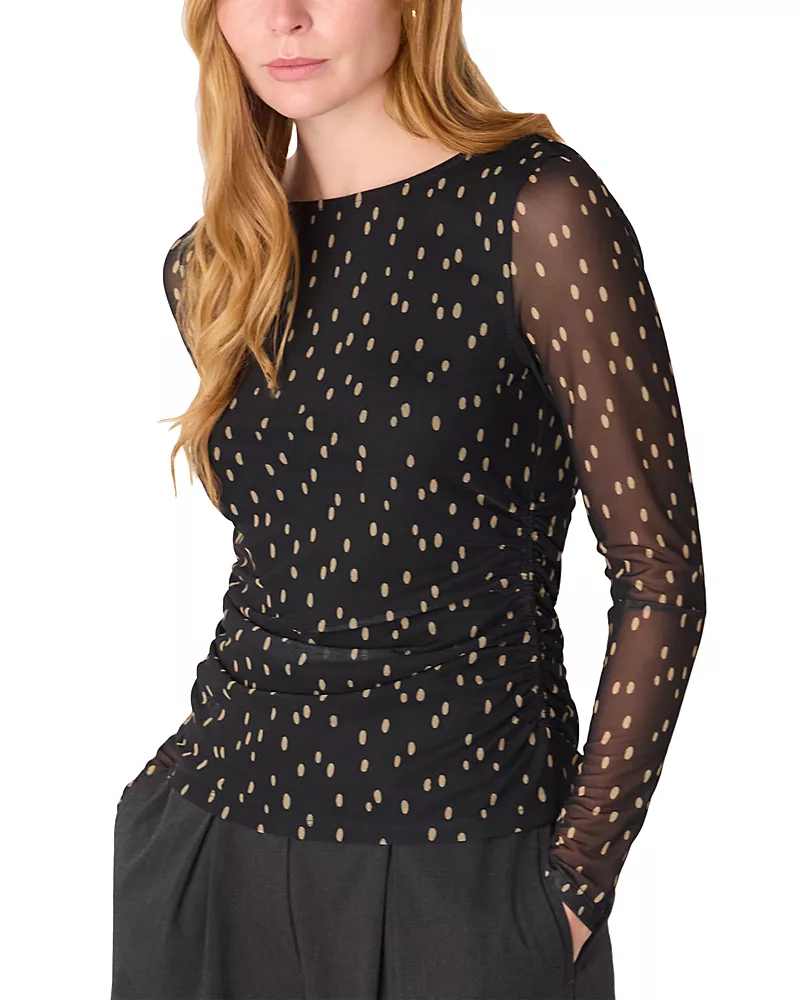 Whistles Mesh Top