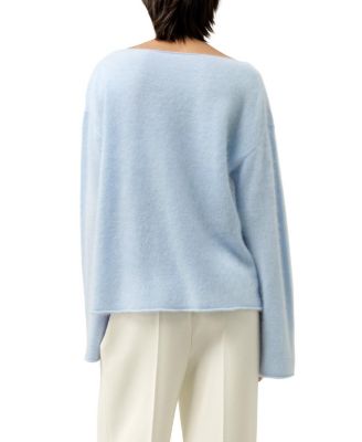  Boat-Neck Brushed Cashmere Sweater