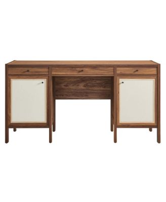 Capri 58" Wood Grain Office Desk