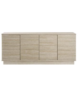 Render 70" Faux Travertine Sideboard Cabinet TV Stand