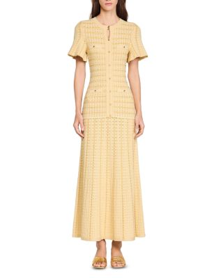 Rhinestone Knit Maxi Dress