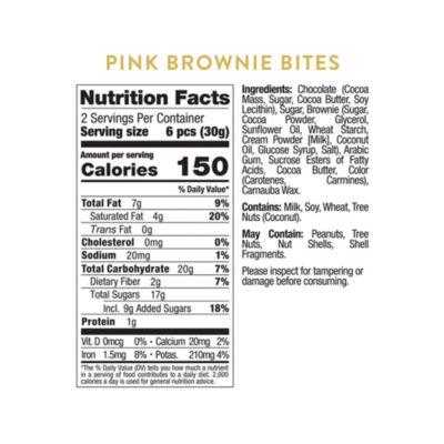 Cocoa Crush Pink Brownie Bites 4 Piece Cube Kit