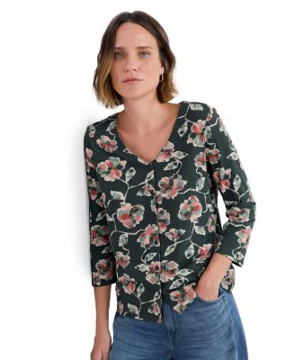 Seasalt Women's Studio Glass Quarter Sleeve Top