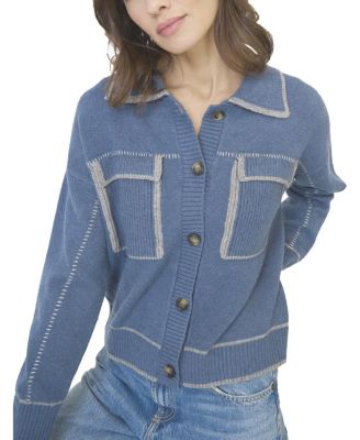 Central Park West Women's Myra Whipstitch Barn Sweater