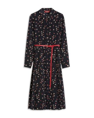 Mstelmo Navy Silk Dress