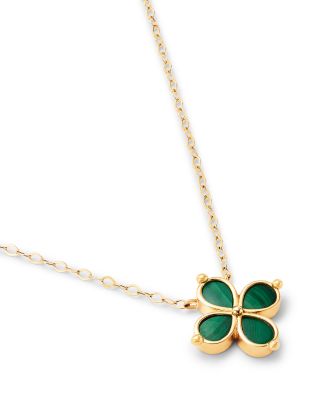 Now Through 2/16: Purchase a Bloomingdale's Fine Collection Mother-of-Pearl or Malachite Clover Pendant Necklace for $189.99 with any online purchase ($550 Reg)!