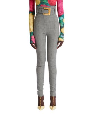  Stretch Trousers in Prince of Wales Jacquard