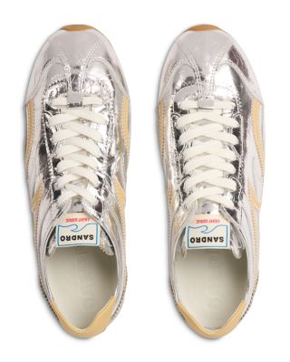 Women's Light Wave Metallic Leather Sneakers