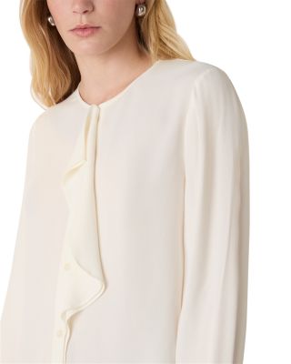 Draped Ruffle Blouse