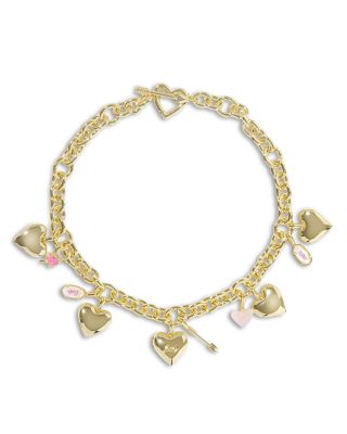 Jayna Charm Statement Necklace, 18"