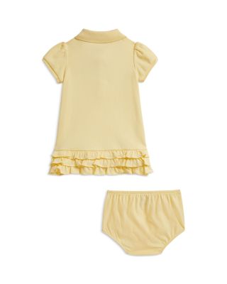 Girls' Ruffled Cotton Polo Dress & Bloomer - Baby