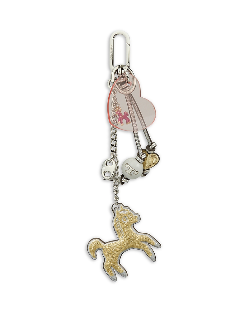 Tory Burch Heart Horse Charm Key Ring