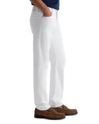 Tellis Slim Straight Fit White Jeans