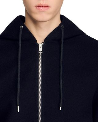 Hooded Zipper Wool Jacket