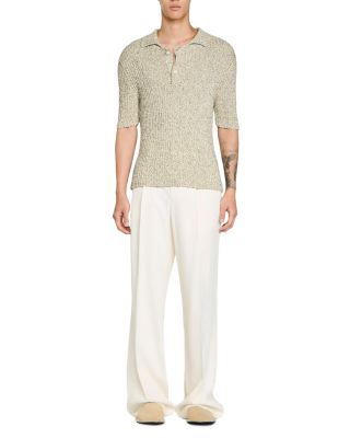 Raffaele Marl Cotton Knit Polo Shirt