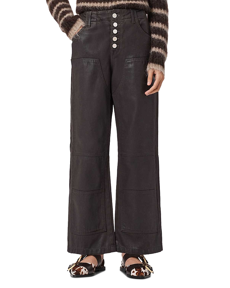 Allsaints Tay Carpenter Jeans in Coated Brown