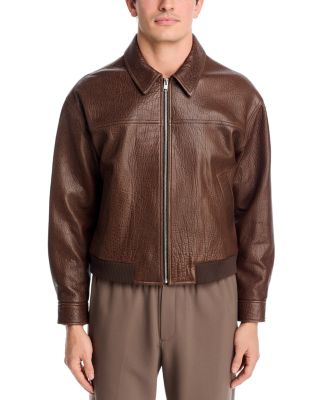 Leather Bomber Jacket