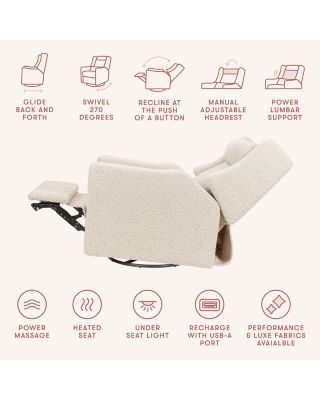 Kiwi Deluxe Power Recliner & Swivel Glider with Heat & Massage