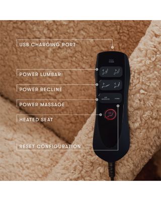 Kiwi Deluxe Power Recliner & Swivel Glider with Heat & Massage