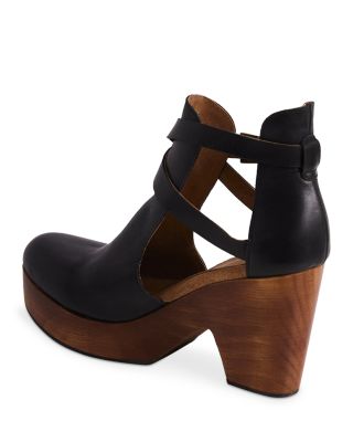 Women's Cedar Leather Platform Pumps