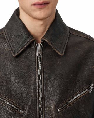Leather Oversized Jacket