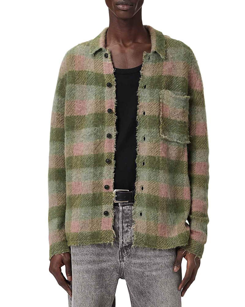 Allsaints Adler Plaid Cardigan