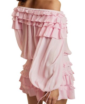 Off Shoulder Ruffle Blouse