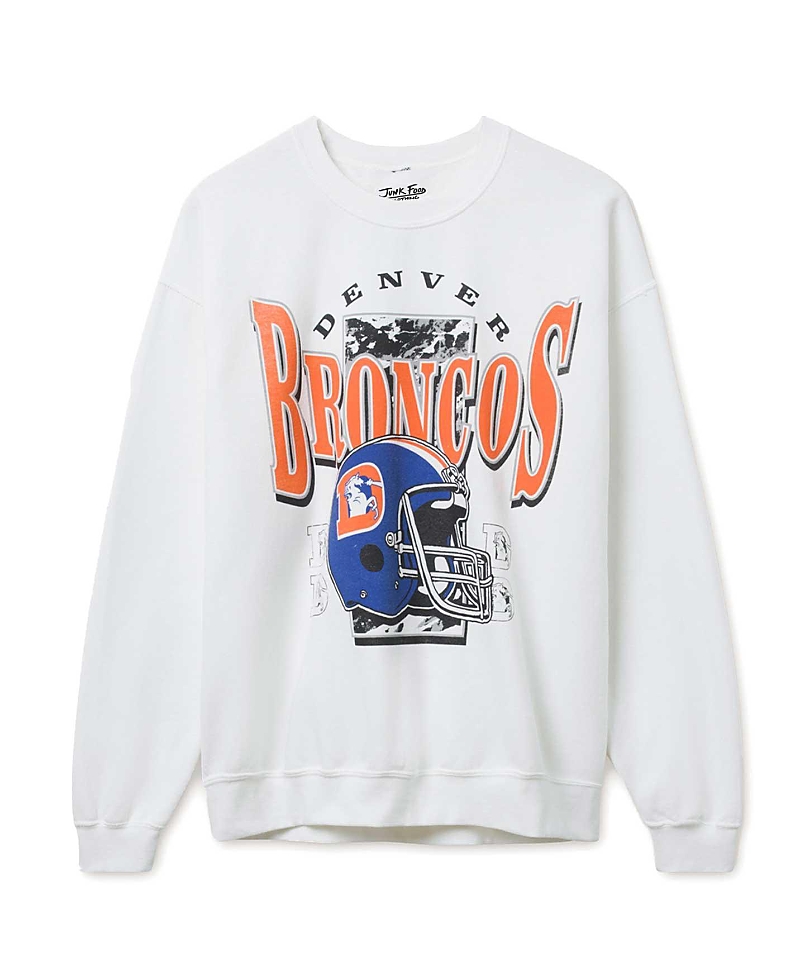 Junk Food Clothing Unisex Nfl Denver Broncos Conversion Flea Market Crew Fleece