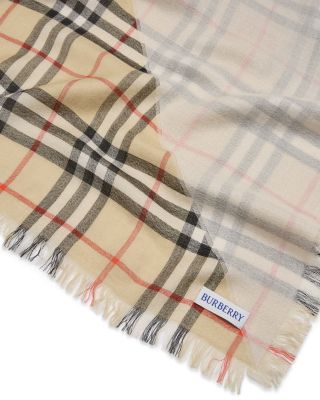 Double Layer Check Scarf