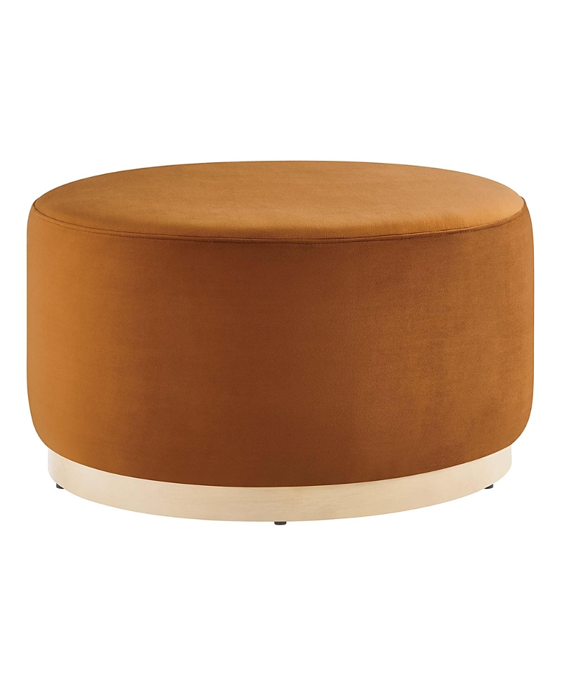 Modway Tilden Large 29" Round Performance Velvet Upholstered Ottoman