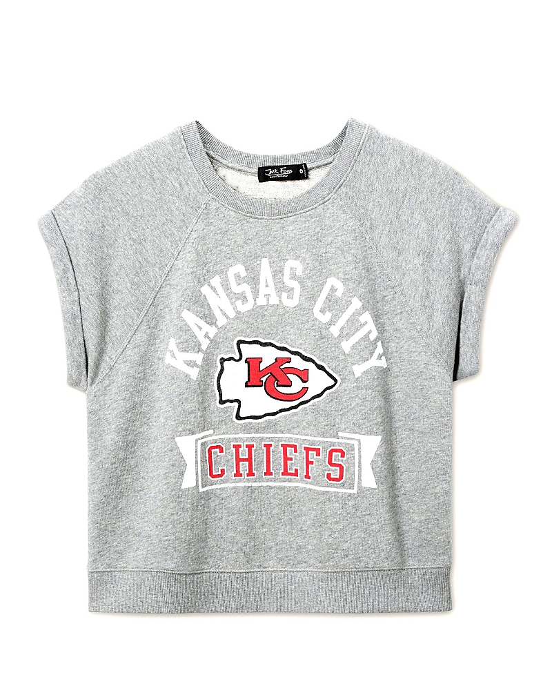 Junk Food Clothing Women's Nfl Kansas City Chiefs Raglan Fleece Tank