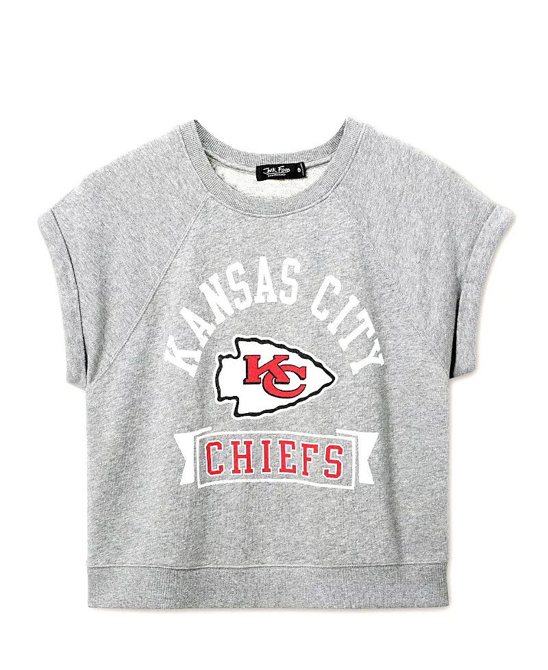 Junk Food Clothing Women's Nfl Kansas City Chiefs Raglan Fleece Tank