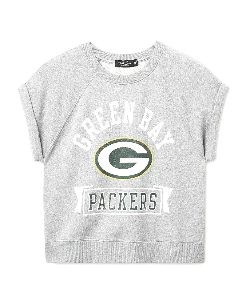 Junk Food Clothing Women's Nfl Green Bay Packers Raglan Fleece Tank