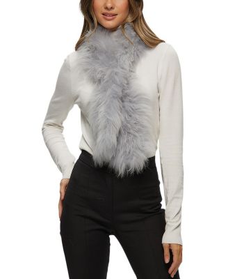  Cashmere Goat Knit Pull-Through Scarf