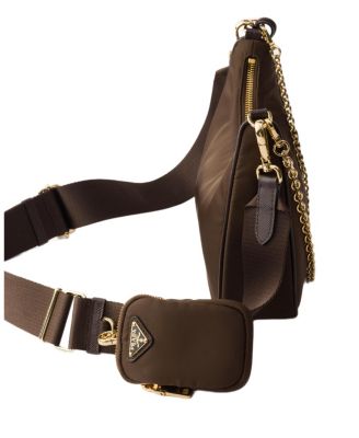 Re-Edition 2005 Re-Nylon Bag with Saffiano Mini Bag