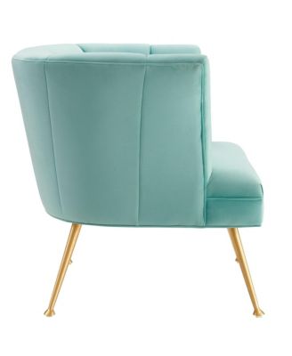  Veronica Channel Tufted Performance Velvet Armchair