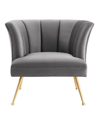 Veronica Channel Tufted Performance Velvet Armchair