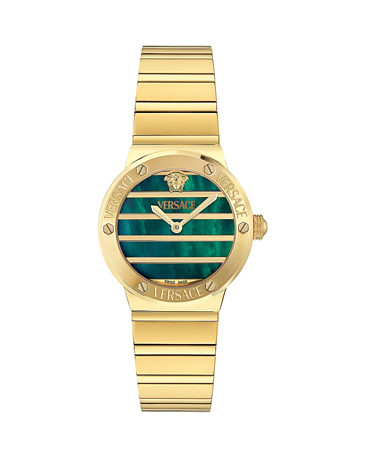 Versace Greca Logo Pearl Bracelet Watch, 33mm