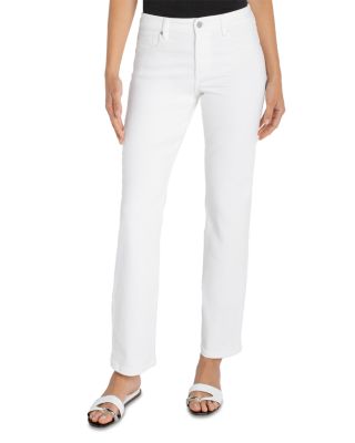 Kennedy Mid Rise Straight Jeans in Bright White