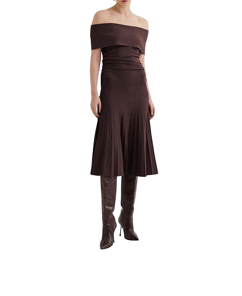 Malina Althena Off Shoulder Knitted Dress