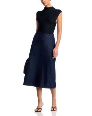 Lisbon Denim Skirt in Oceanrinse