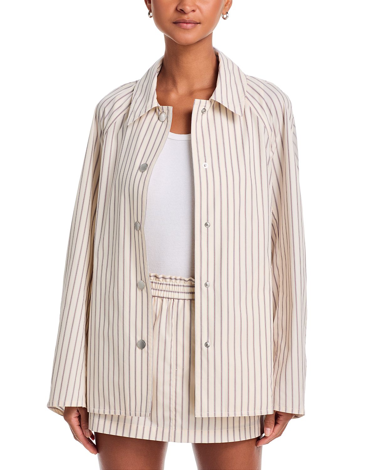 rag & bone Gayle Striped Trench Coat