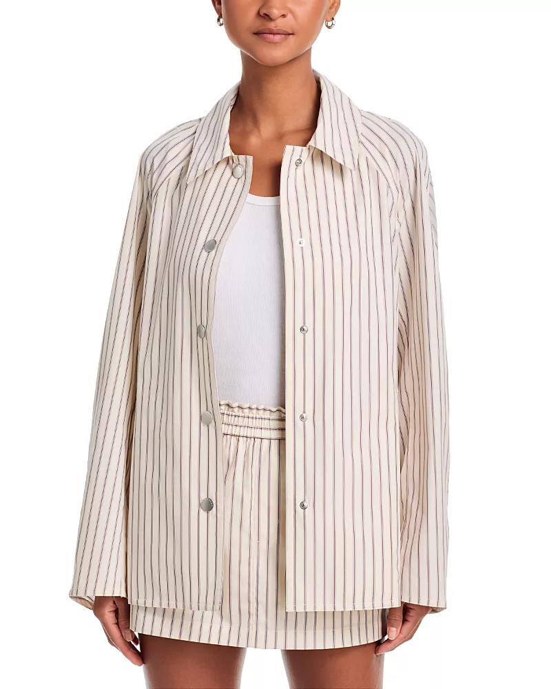 rag & bone Gayle Striped Trench Coat