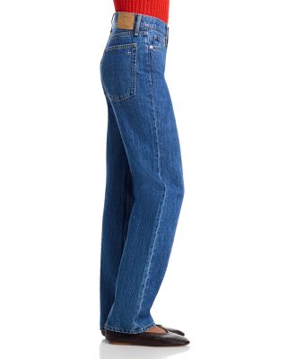 Harlow Low Rise Full Straight Jeans in Park