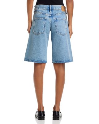 Ariel High Rise Jean Shorts in Everglade