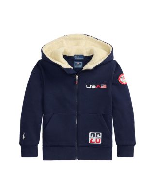 Boys' Team USA Fleece Full Zip Hoodie - Little Kid